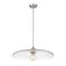 Z-Lite Paloma Pendant, 1-Light, 24 In.W x 6.75 In.H, Brushed Nickel/Clear 821P24-BN - alternate 3